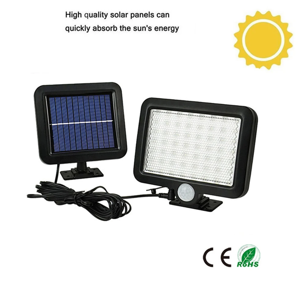56/30 Degree Radar Sensor Led Solar Lamp Dark Light Auto On Smart Night Motion Detector High Sensitivity Outdoor Lighting | Лампы и