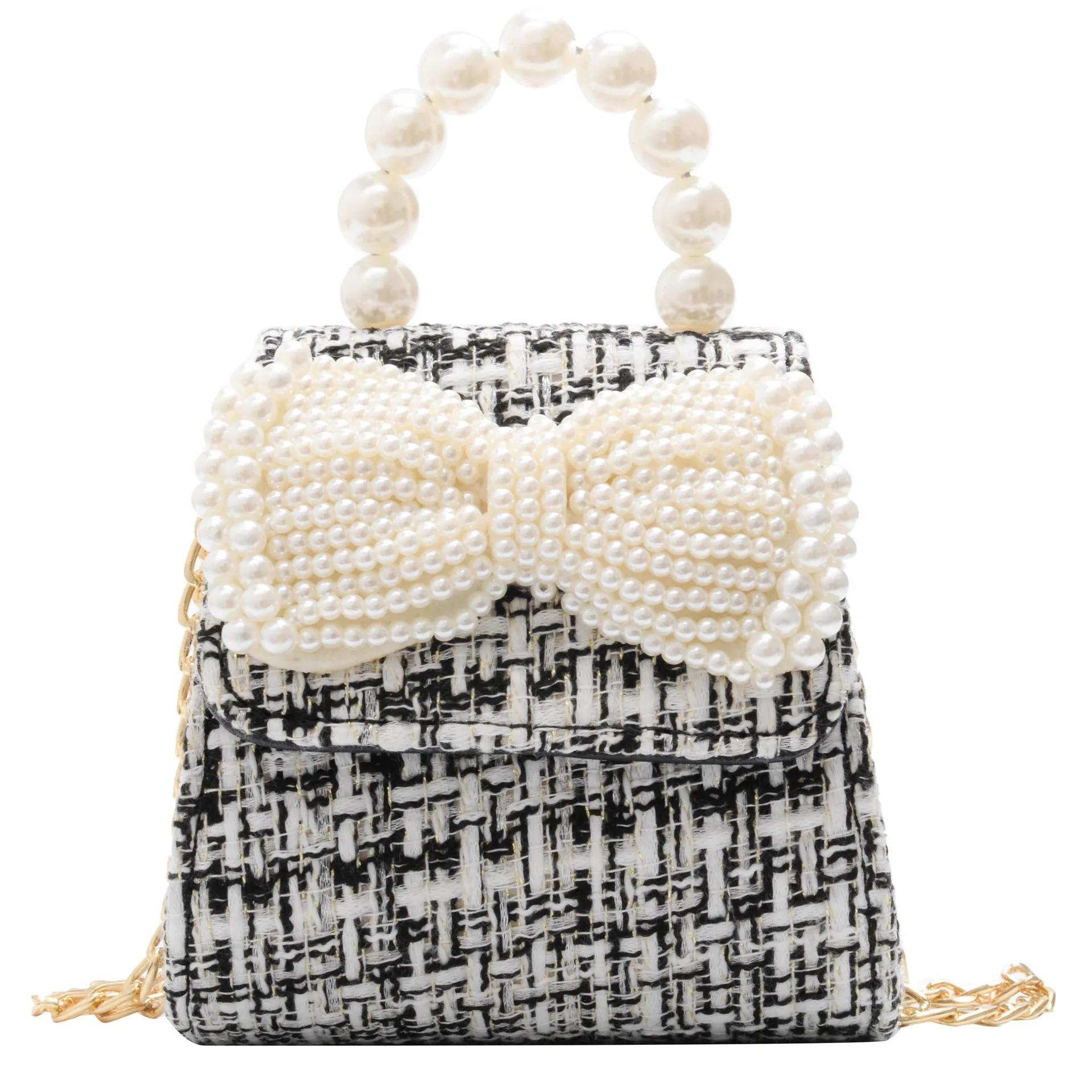 

Korean Style Children's day Mini Clutch 2021 Cute Kids Girls Princess Crossbody Bag Little Girl Small Party Pearl Purses Gift