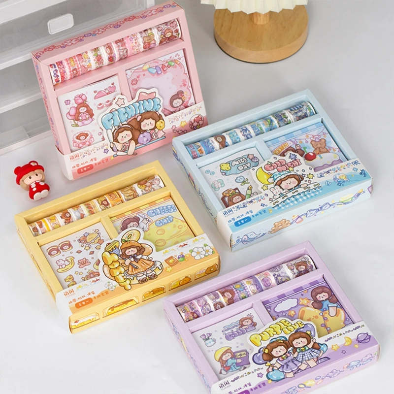 

50 pcs/set Fruity Fairy Washi Adhesive Tape Decorative Sticker Memo Pad Stationary set DIY Scrapbooking Label