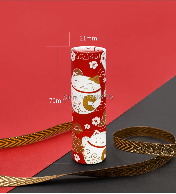 12 1 мм Пустой кот Милый косметический контейнер для губной помады бальзам губ