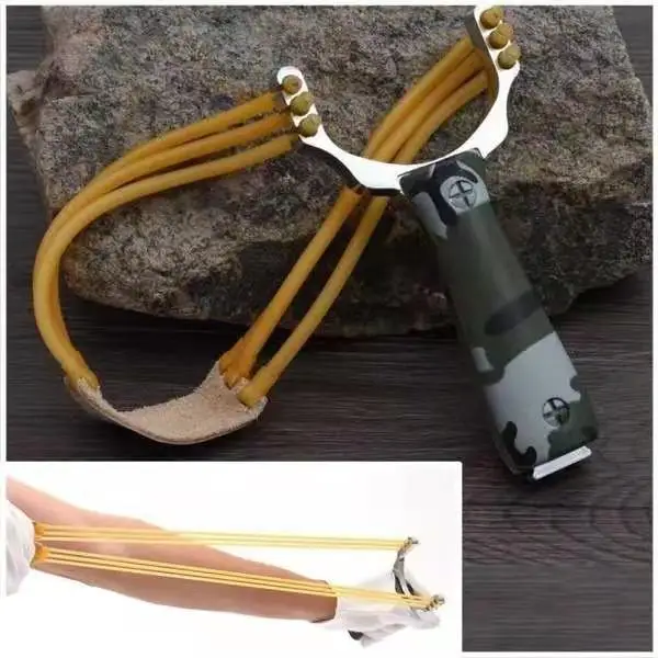 

Hunt Catapult Rubber Band Toys Slingshot Sports Indoor Outdoor Games Wooden Gift Aluminium Marble Hunting Camouflage Bows Zxh