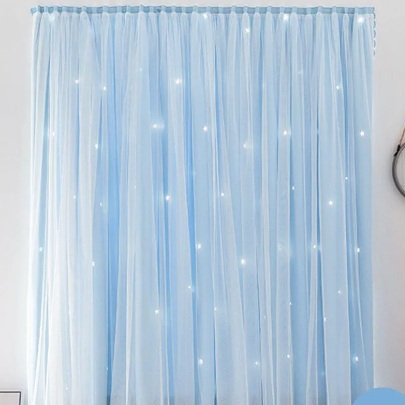 1шт. Занавеска с разделительной нитью в стиле принцессы, защищенная от шума и света, для окна, украшение для спальни в стиле Фэн-шуй F8394