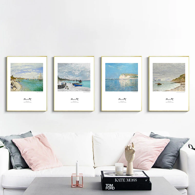 Пейзаж Клода монета морей постеры с масляной живописью и принтами Холст Картина