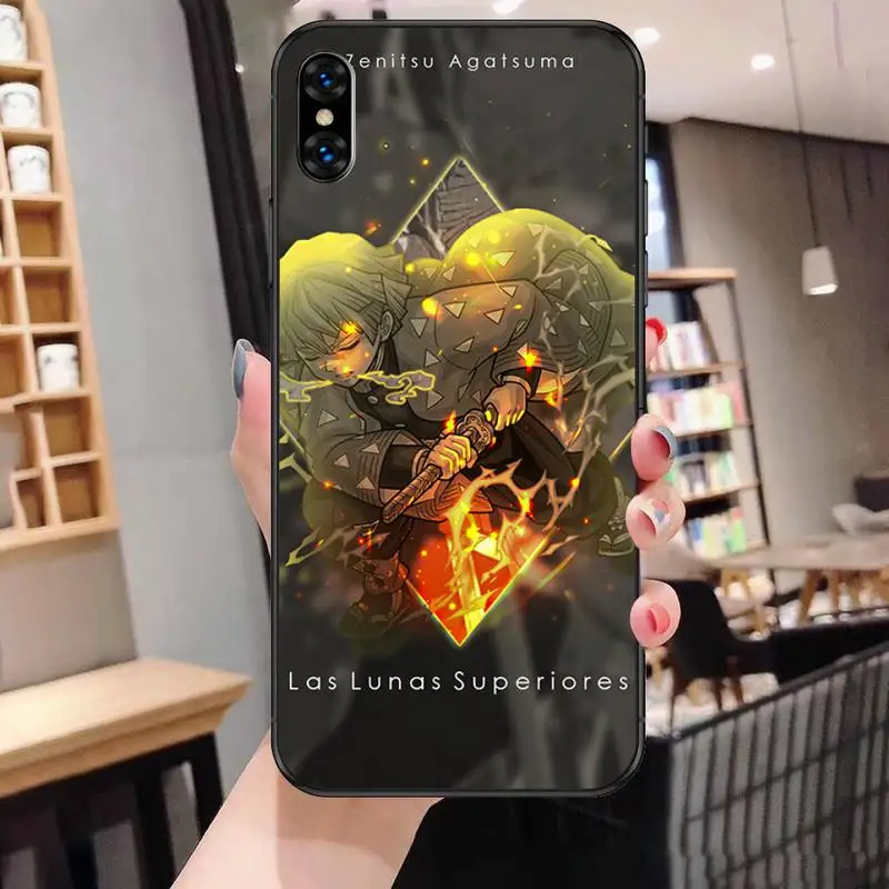 

Demon Slayer Agatsuma Zenitsu Phone Case for iphone etui 11 12 pro se 20 max xr xs x 7 8 6s plus mini smart Fundas Coque cover