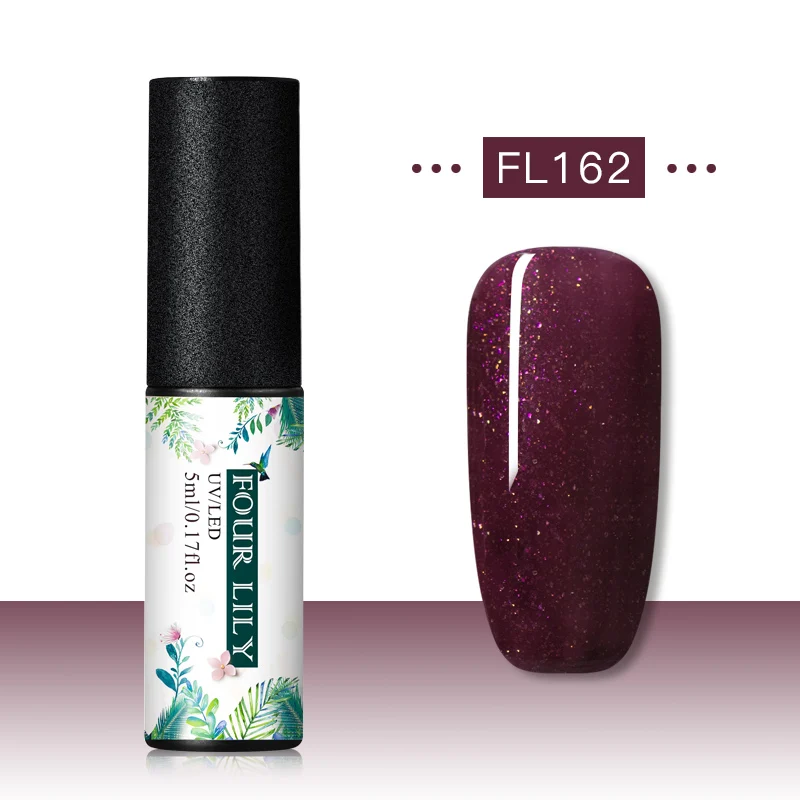 CS06933 Четыре лилии Гель-лак набор УФ Vernis Полупостоянный праймер верхнее покрытие 5 мл цветной гель для ногтей лак Nagellak Soak Off лак - Цвет: CS06933