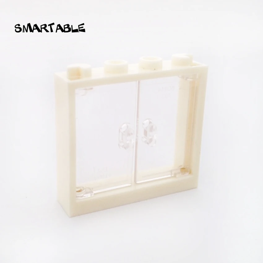 Умная оконная рама 1x4x3 строительные блоки MOC части DIY Дом кирпичные игрушки Совместимые все брендовые 60594/4530589 игрушки 20 шт./лот