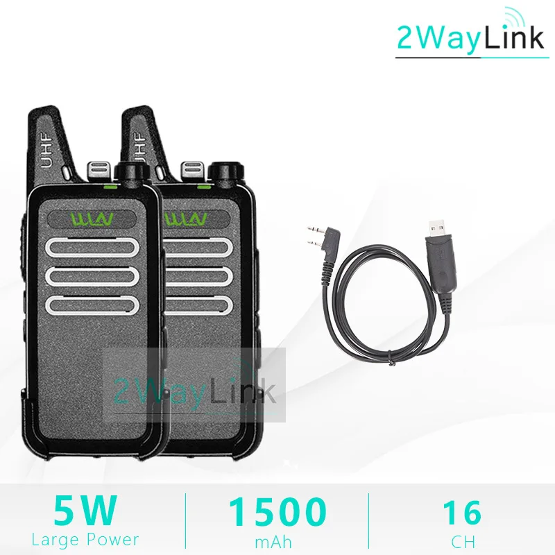2Black-1Cable 2 шт. WLN KD-C1 мини-радио 5 Вт портативная рация UHF двухсторонняя рация RT22 ZT-X6 Удобная мини 5 Вт ветчина радио KD-C2 обновленная версия дешевая горячая распродажа - Цвет: 2Black-1Cable