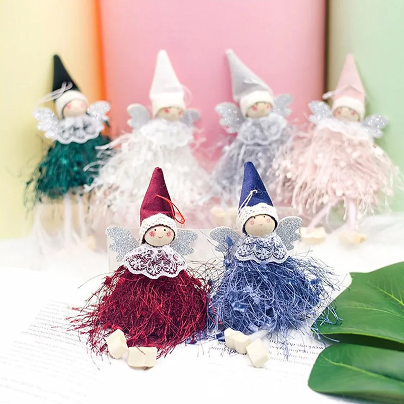 Christmas Tree Decor Flying Angel Dolls Xmas Ornament Natal Noel Deco Decoration for Home New Year 2020 Kids Gift | Дом и сад