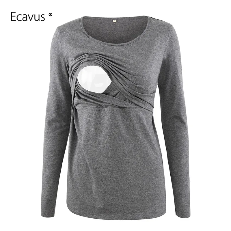 Блузки для грудного вскармливания Повседневная рубашка беременных Одежда с