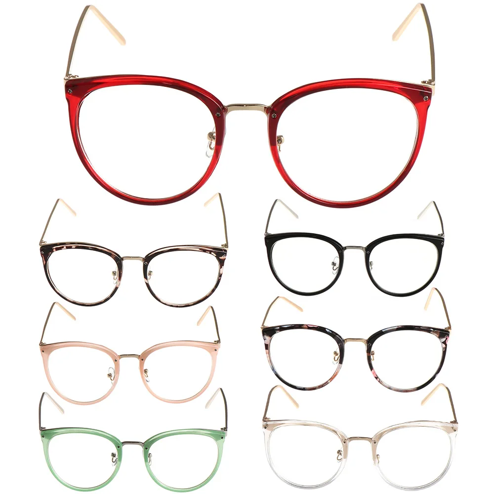 

1PC Classic Retro Optical Glasses Fashion Transparent Lens Women Men Eyeglasses Metal Frames Spectacles Eyewear