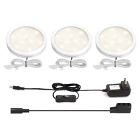12v under cabinet lights dimmable led puck lights kit indoor night lights for kitchen wardrobe cupboard closet lighting