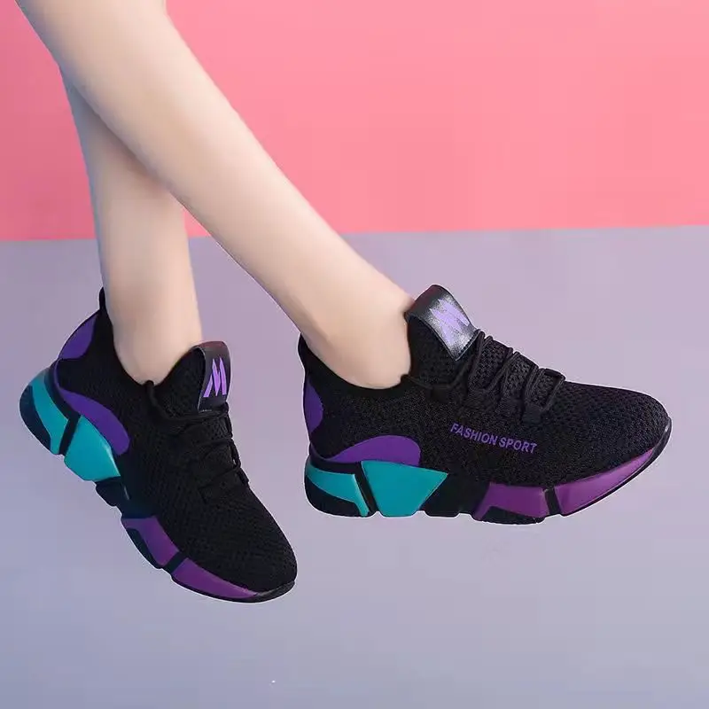 2020 New Spring Women Casual Shoes Breathable Mesh Platform Sneakers Women New Fashion Mesh Sneakers Shoes Woman Tenis Feminino