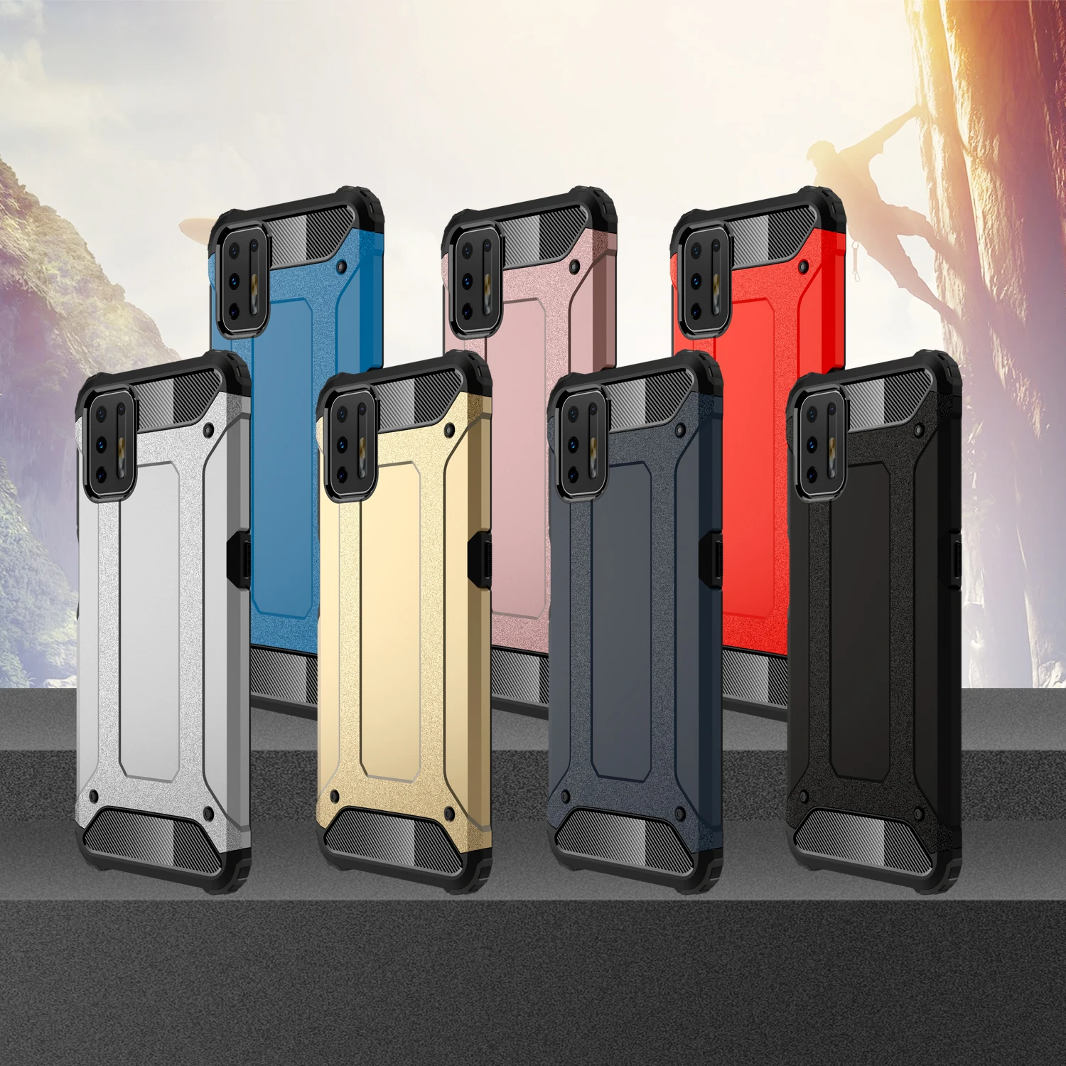 

Armor Case For Motorola Moto G9 G8 Plus G7 Power P40 Note P30 Play One Macro Vision Action Zoom E E7 2020 Phone Cover Back Coque