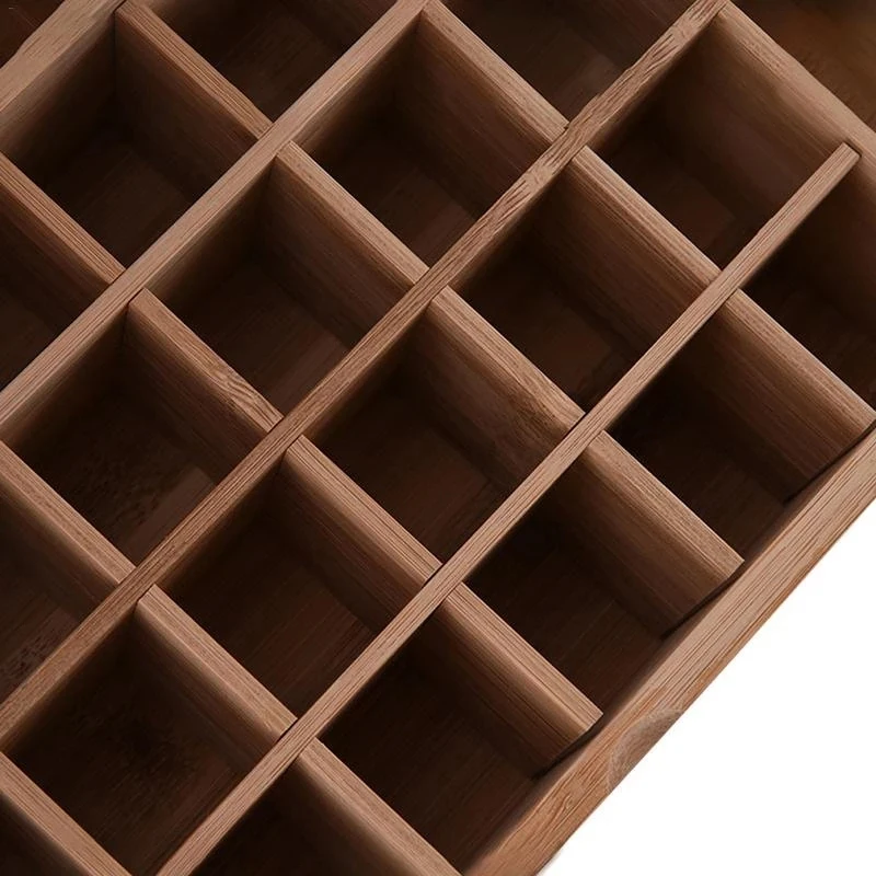 

Wood Storage Box 26 Compartment Essential Oil Storage Boxes Easy to Carry Earthquake Prevention Essential Oil Wood Box
