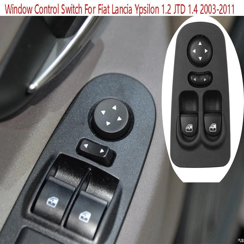 Переключатель управления передним левым и правым окном для Fiat Lancia Ypsilon 1 2 JTD 4 2003-2011