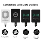Беспроводное зарядное устройство Qi для iPhone Samsung Huawei Xiaomi, Micro-USB Type-C