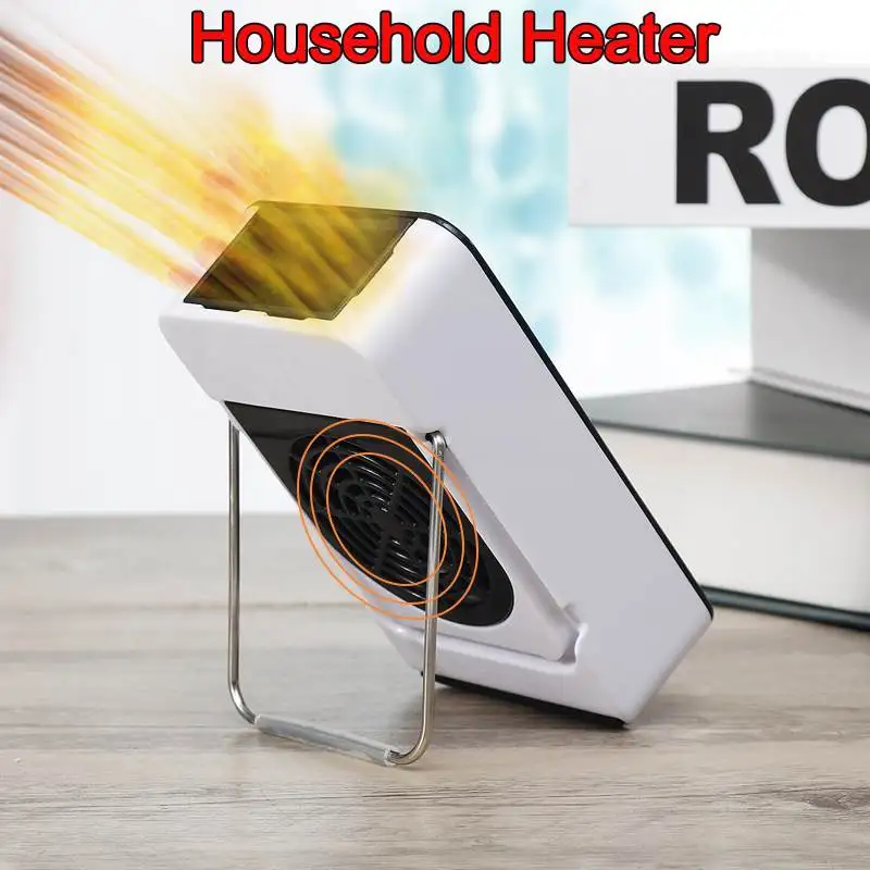 

Mini Electric Heater Fan Heater Electric Space Heater Portable Winter Home Office Desktop 50W Rechargeable Handy Air Warmer