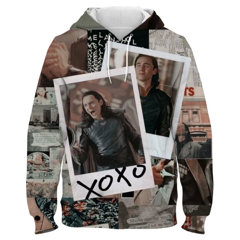 Лидер продаж 2022 года толстовки Loki в стиле ретро для мужчин и женщин осенне-зимняя