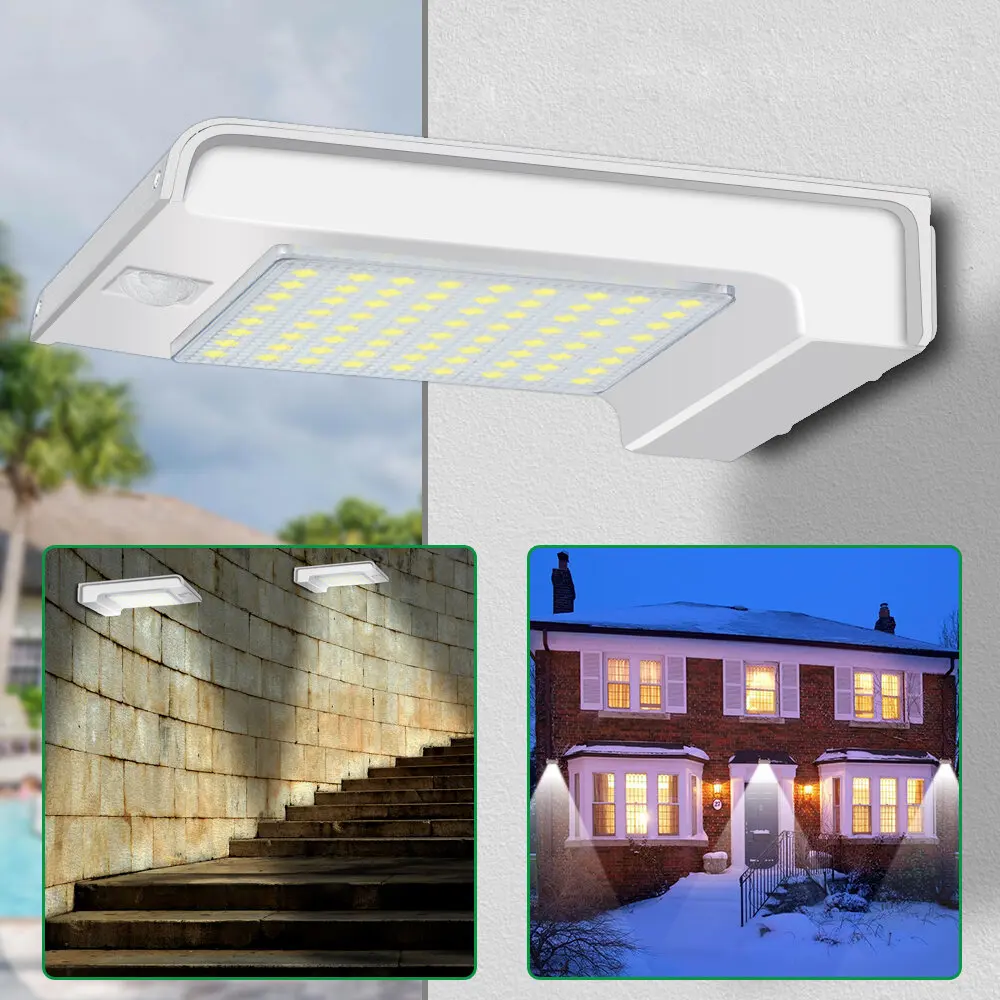 

Solar Powered 72 LED PIR Motion Sensor Wall Light Outdoor Garden Security Lamp