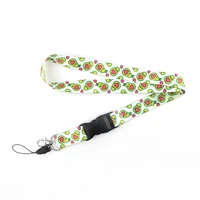 zf1281 1pcs avocado summer hot style cartoon key chain lanyard gifts for child students friends phone usb badge holder necklace