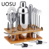 cocktail shaker making set14pcs bartender kit for mixer wine martini stainless steel bars tool home drink party accessories