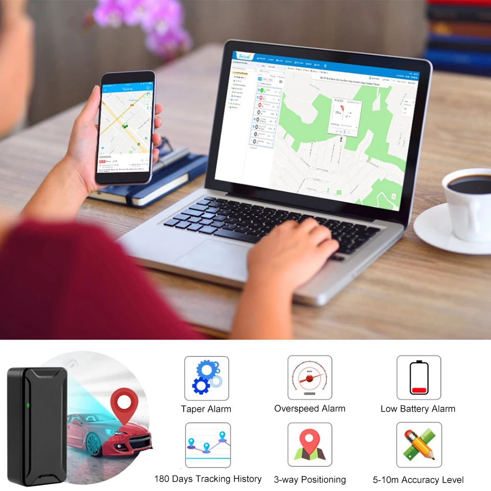 Мини GPS-локатор JIMI AT2 Противоугонный GSM Wi-Fi-трекер с голосовым мониторингом