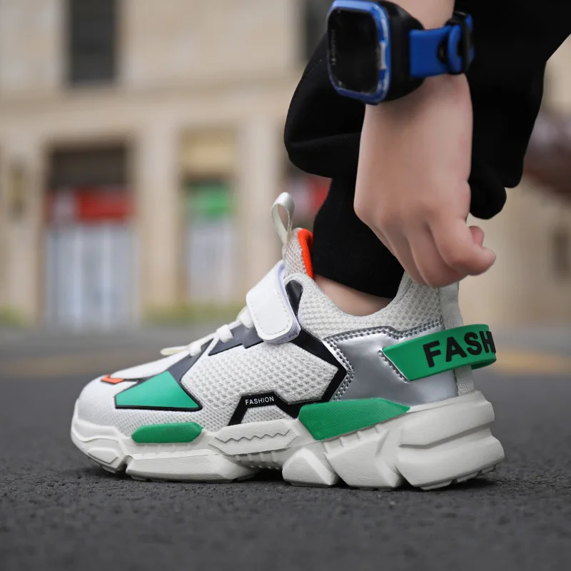 

Jane Boys Girls Fashion Sneakers Children School Sport Shoes New Fashion High Quality Children Flat Shoes Running Walking Shoes