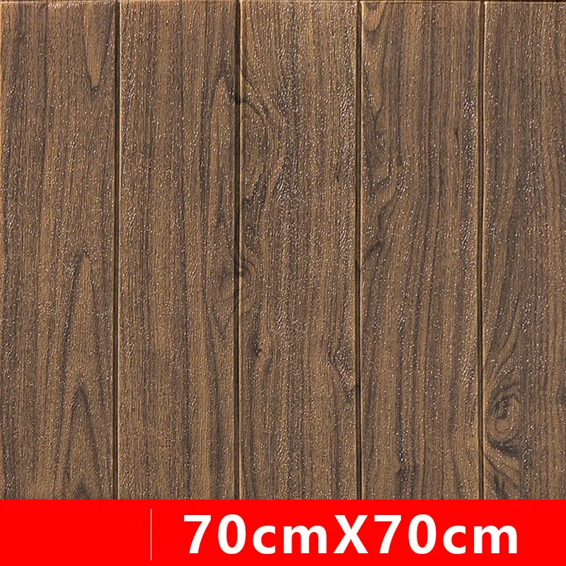 

Home Decor 3D Wood Grain Wall Stickers Paper Brick Stone wallpaper Rustic Effect Self-adhesive Home Decor Sticker Room