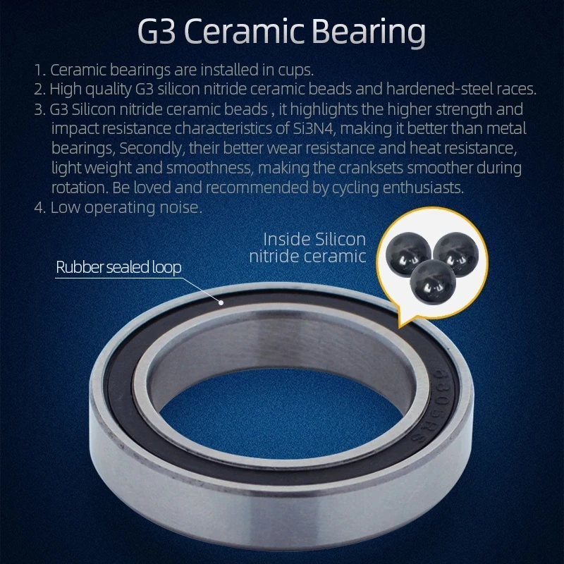 

MTB Bike PF4124 For Shimano For SRAM GXP Rotor 3D24 Aldhu24 24mm Sealed/Ceramic Bearing Bottom Bracket Bicycle Thread Kit