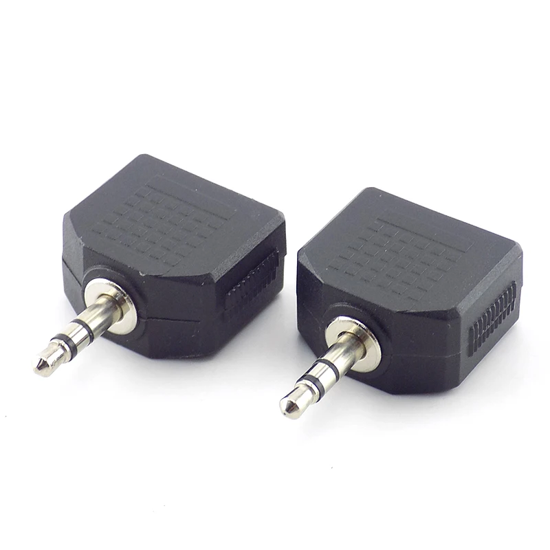 2 шт. стерео аудиоразъём на мужской двойной 3 5 мм Женский наушники Y сплиттер