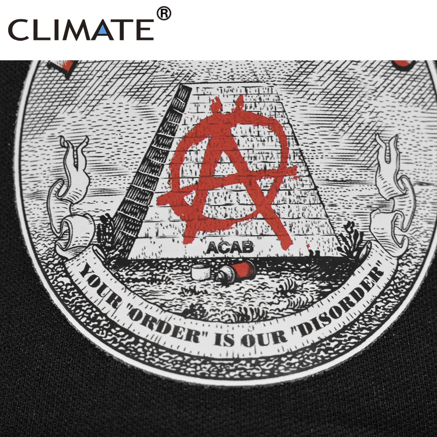 Новинка от CLIMATE кепка анархиста Мужская Кепка-тракер летняя крутая Кепка Черная