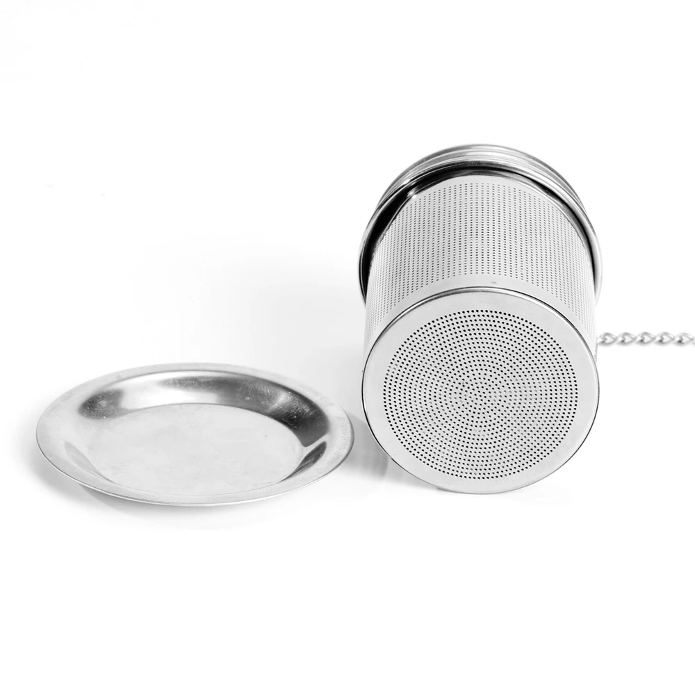 Tea Infuser Extra Fine Mesh Tea Infuser Threaded Connection 18/8 Stainless Steel with Extended Chain Hook to Brew Loose Leaf Tea images - 6