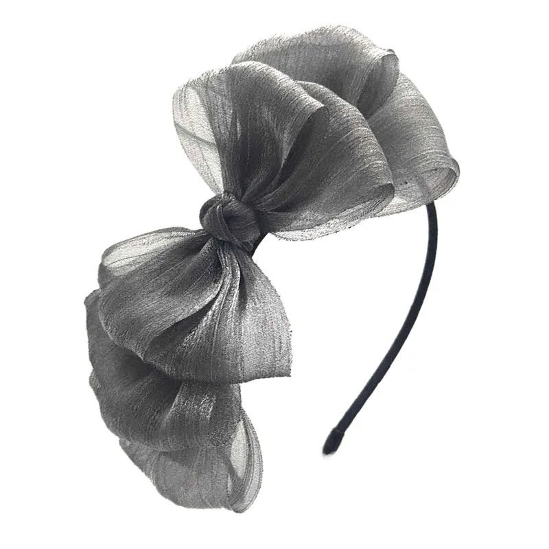 

Free shipping vintage mesh Bow women hairbands elegant girl's headbands lady's headwear hair accessories
