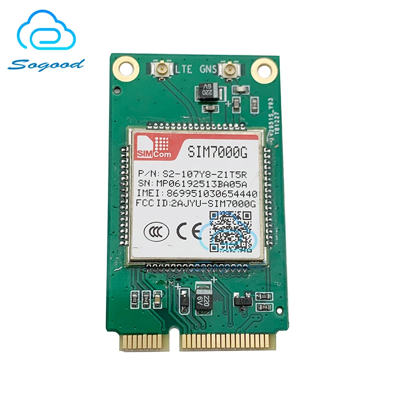 Модуль SIMCOM SIM7000G mini pcie Global Band NB-IoT LTE CAT-M1(eMTC) конкурентоспособный с SIM900 и SIM800F - купить