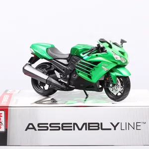 Сборная линия Maisto в масштабе 1:12, набор для Kawasaki Ninja ZX-14, модель мотоцикла ZZR1400, Литые и игрушечные автомобили, велосипед сделай сам для мальчиков