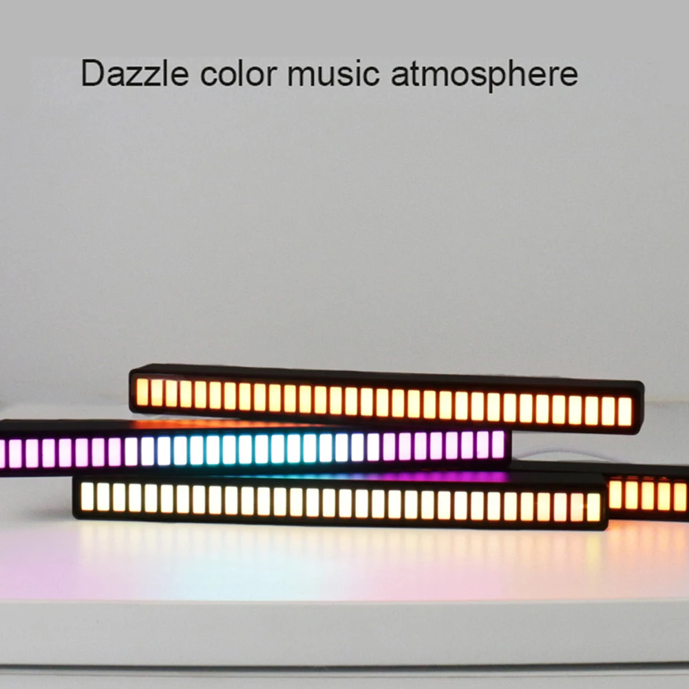 

LED Car Atmosphere Music Rhythm Light Colorful Voice Control Decor Night Lamp Modern Home Decor Led Desk Lamp