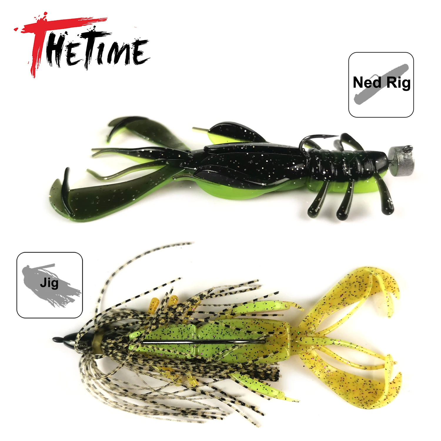 2021 THETIME Новинка Monarch Cray сумасшедшая Хлопушка 4 дюйма/8 5 г Мягкая приманка креветки