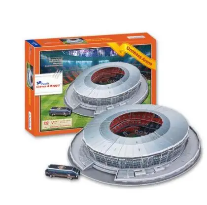 Спортивный стадион Донбасс Арена футбольного стадиона 3D бумага DIY головоломки 3413