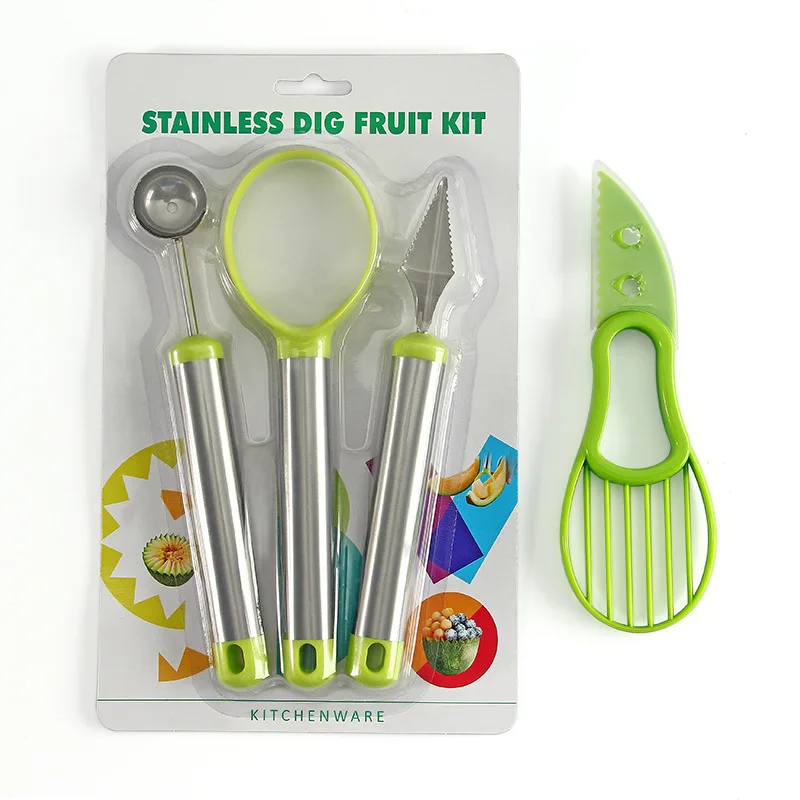 3 шт. фрукты резьба Garnishing &quotсделай сам&quot для салатов прибор резки фруктов