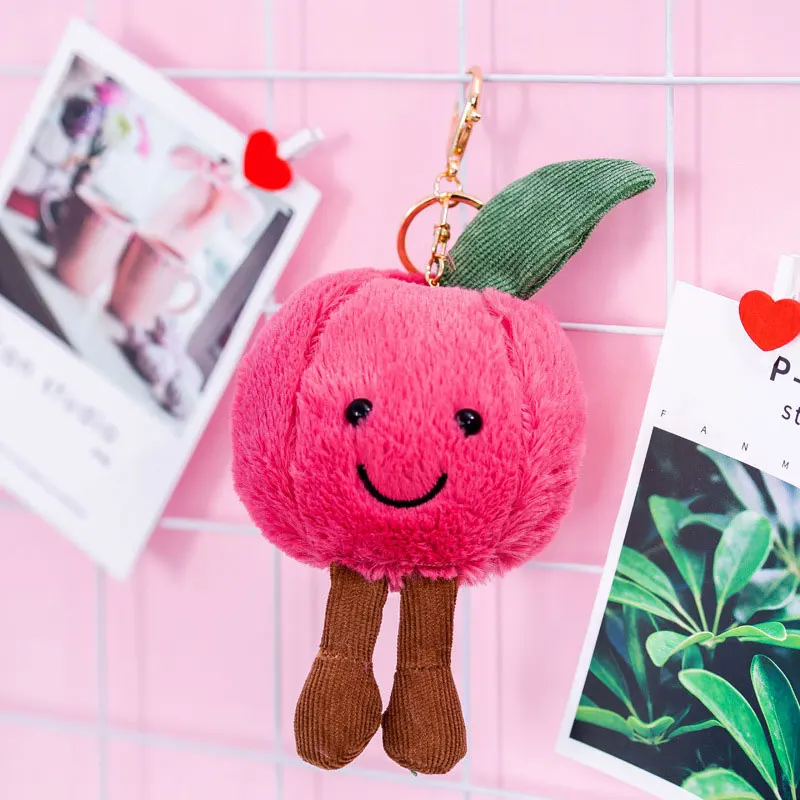 Color 1 Kawaii Авокадо Фрукты плюшевая игрушка милый завод чучела кукла сосна яблоко гриб арбуз яблоко мягкая игрушка брелок подарок на день рождения детей - Цвет: Color 1