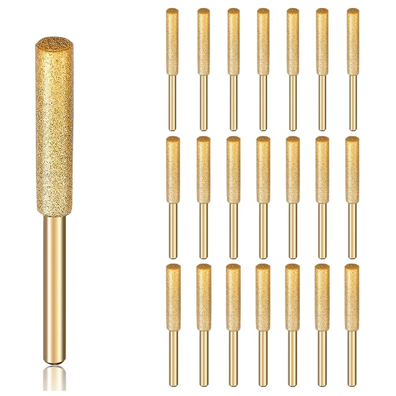 

21Pcs Chainsaw Sharpener High Hardness Diamond -Diamond Sharpening Wheels Chainsaw File for Chain Saw Stone Jewelry Wood