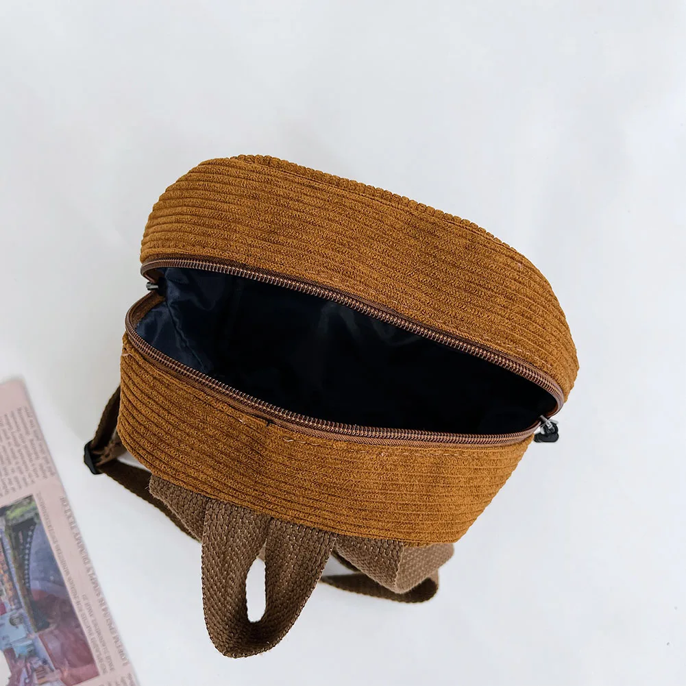 Новые модные однотонные Вельветовые женские Мини-рюкзаки на осень и зиму