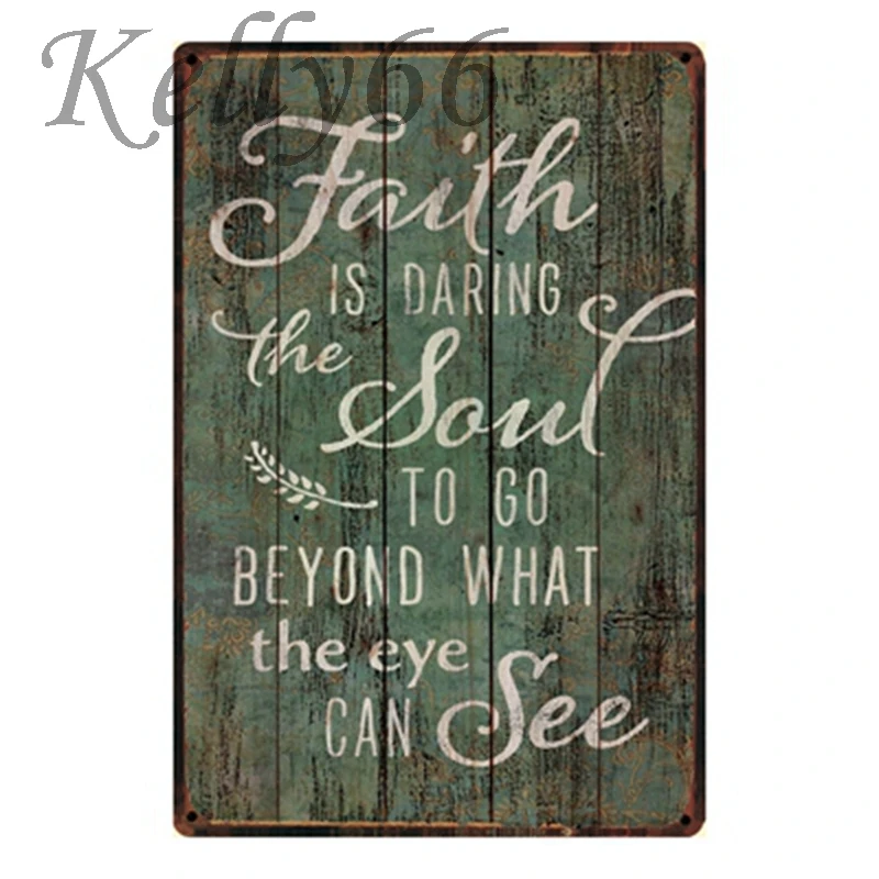 

[ Kelly66 ] Faith Daring Soul wall Poster Home Decor Room School office Mural Art Painting 20*30 CM Size y-1132