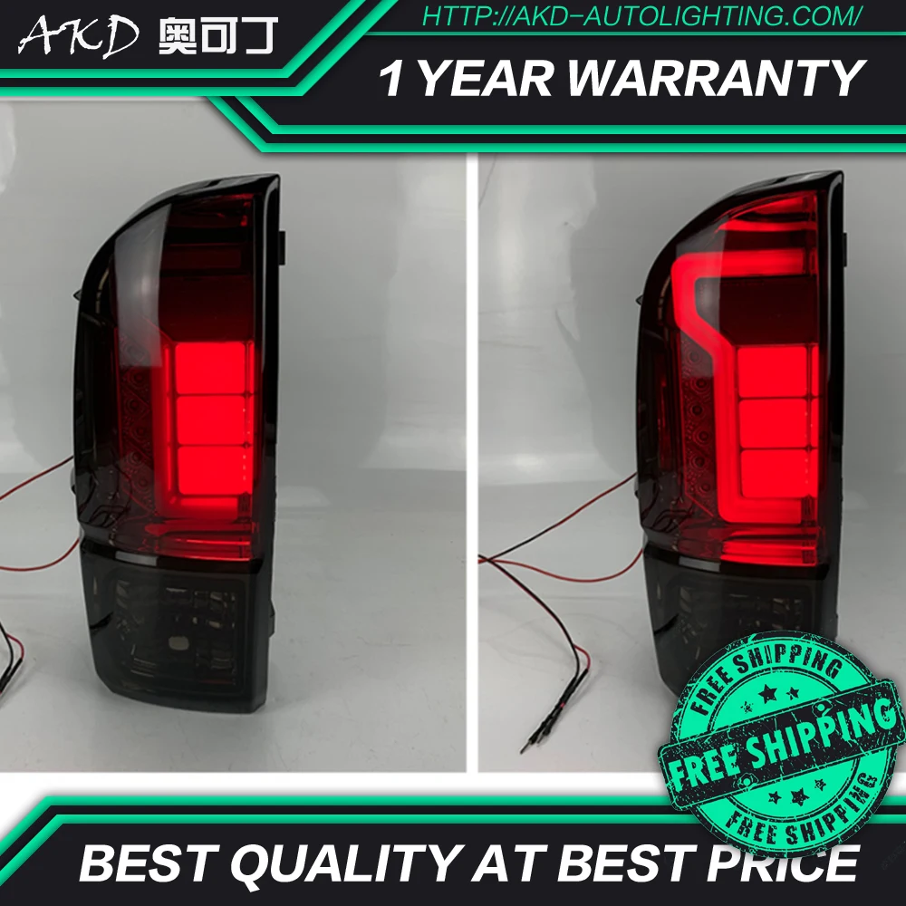 

Автомобильный Стайлинг AKD для Toyota Tacoma, задние фонари 2015-2019 Tacoma светодиодный ные задние фонари DRL, тормозной динамический сигнал, Задний сигна...