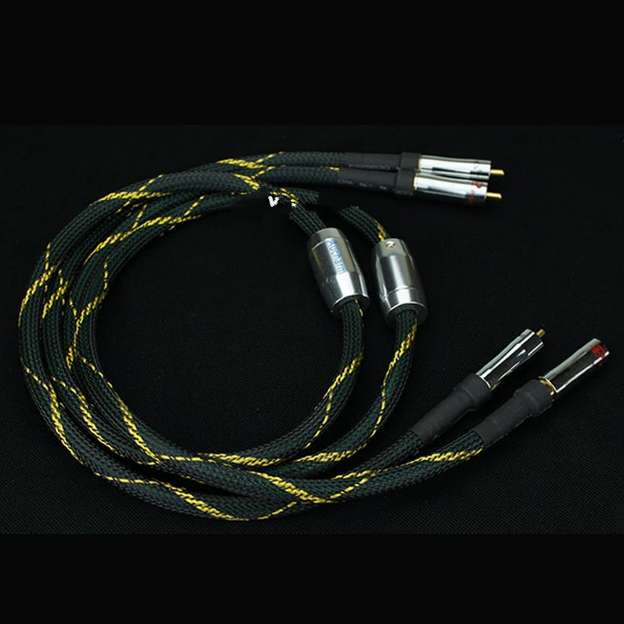 Кабель Rca с позолоченным штекером Красный медный кабель 4N для CD плеера усилителя