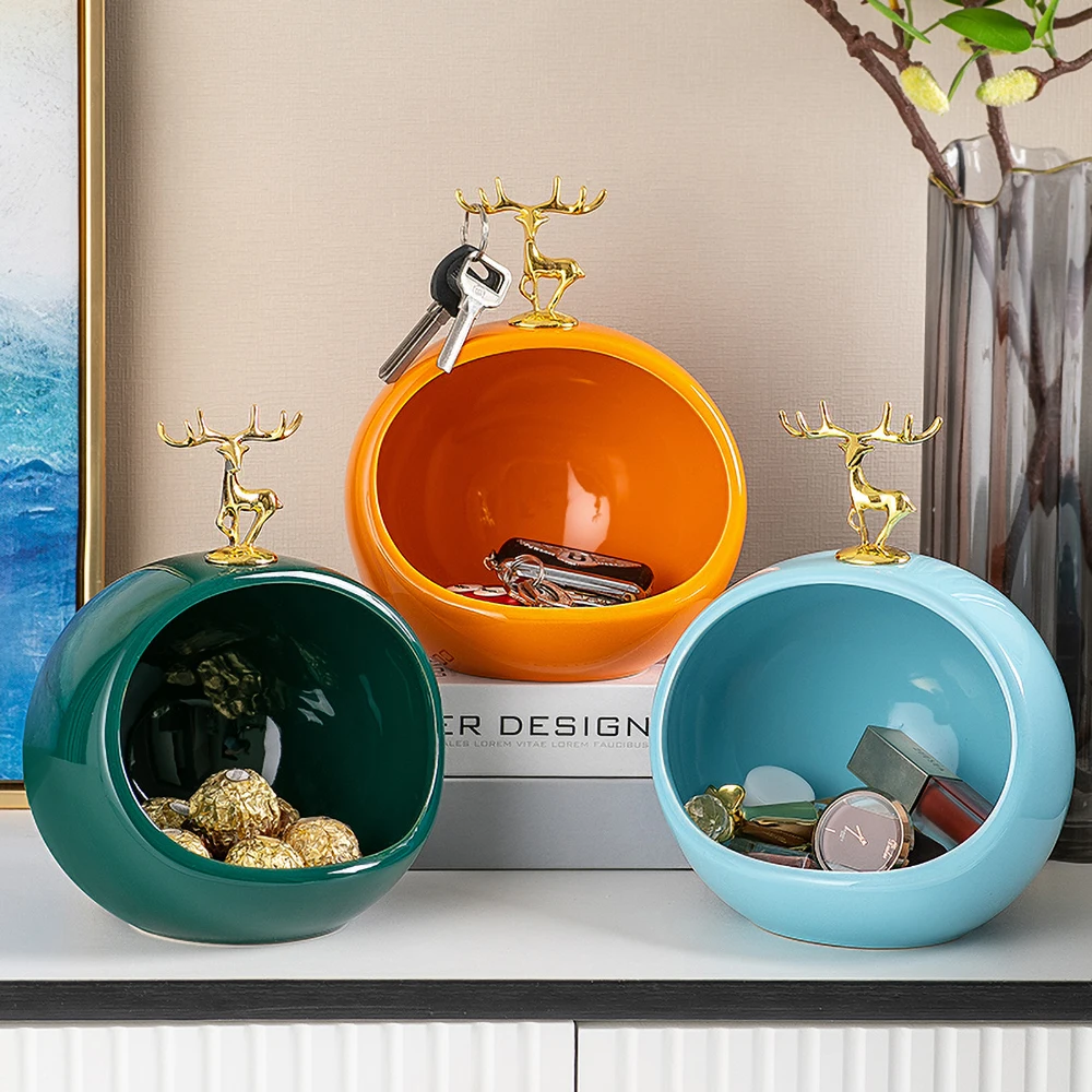 Металлические искусственные фигурки украшение стола коробка для хранения