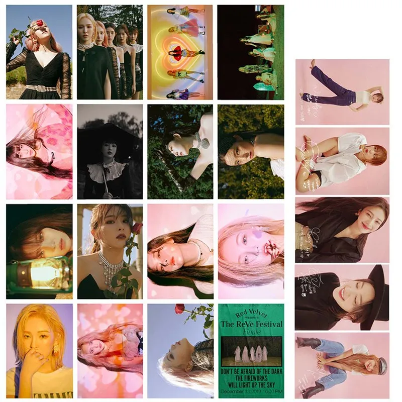 16 шт./компл. KPOP Девушки RBB RV альбом HD Фотокарточка ПВХ открытки самодельные