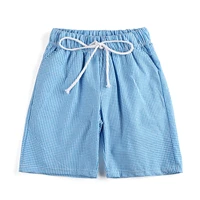 summer beach children swimming wear seersucker cotton swim trunks kids clothes boys shorts