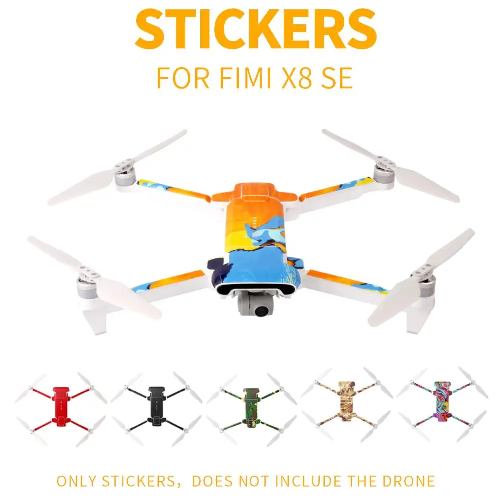Sunnylife ПВХ водонепроницаемый стикер для Fimi X8 SE корпус дрона защита кожи