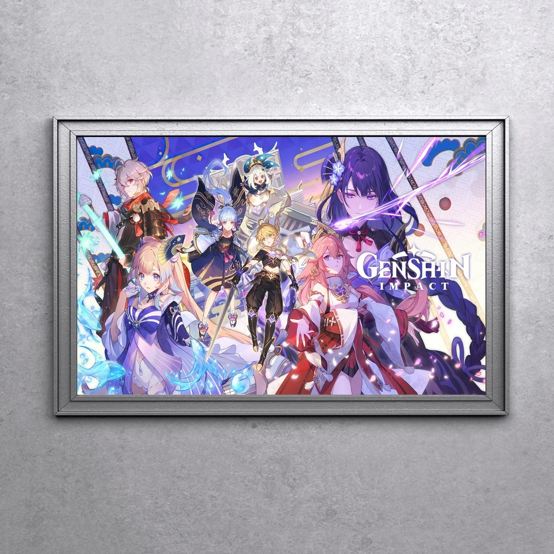 

Постер для видеоигр Genshin Impact-игровой постер PS4-игровой постер на холсте для ПК, печать, украшение для дома, настенная живопись (без рамки)